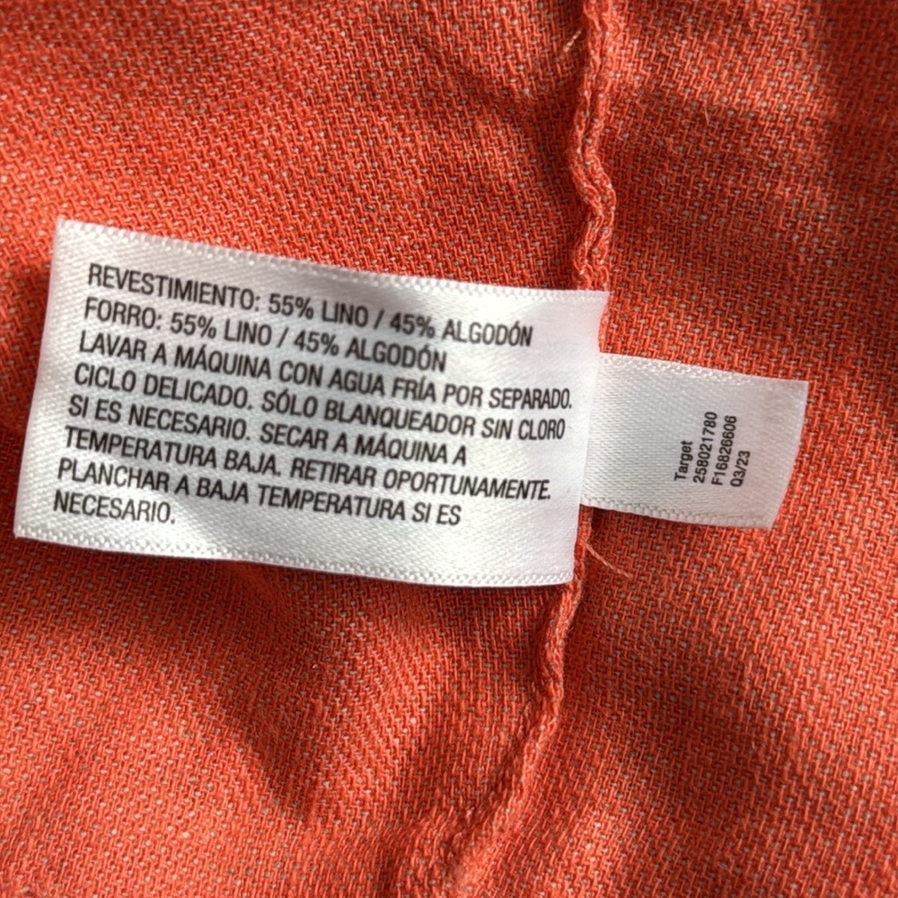 New Orange/Coral Bustier Crop Tank Top XS - Picture 10 of 12
